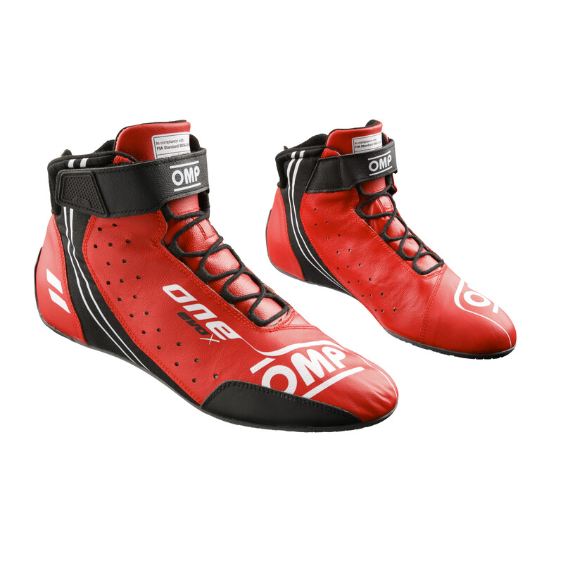 OMP ONE EVO X Shoes, Red (FIA)