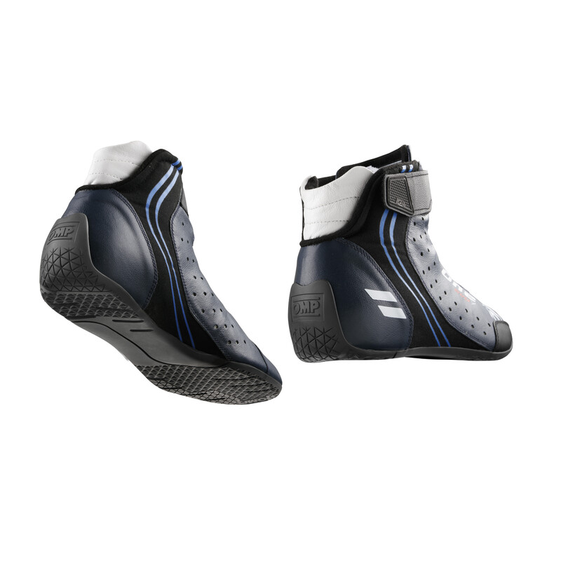 OMP ONE EVO X Shoes, Navy Blue / Cyan (FIA)