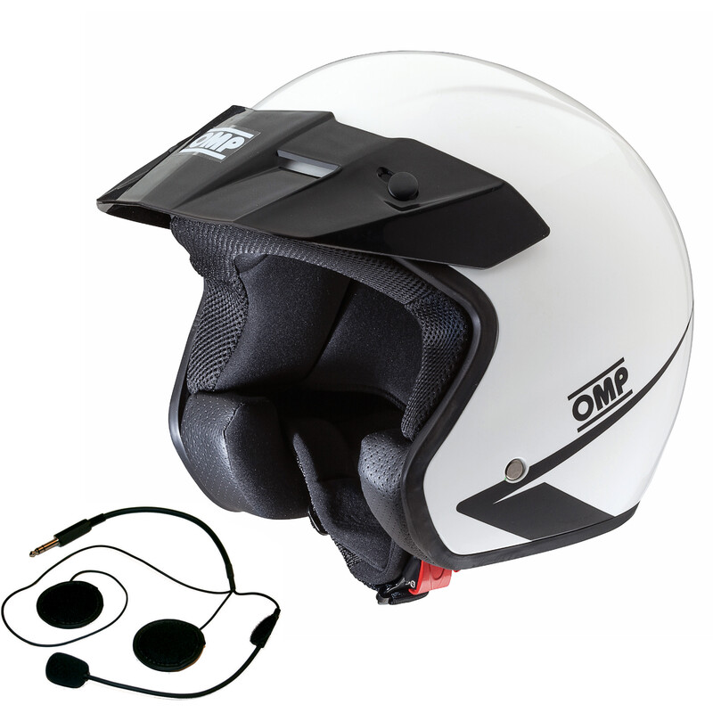 OMP Star-J Intercom Helmet, White