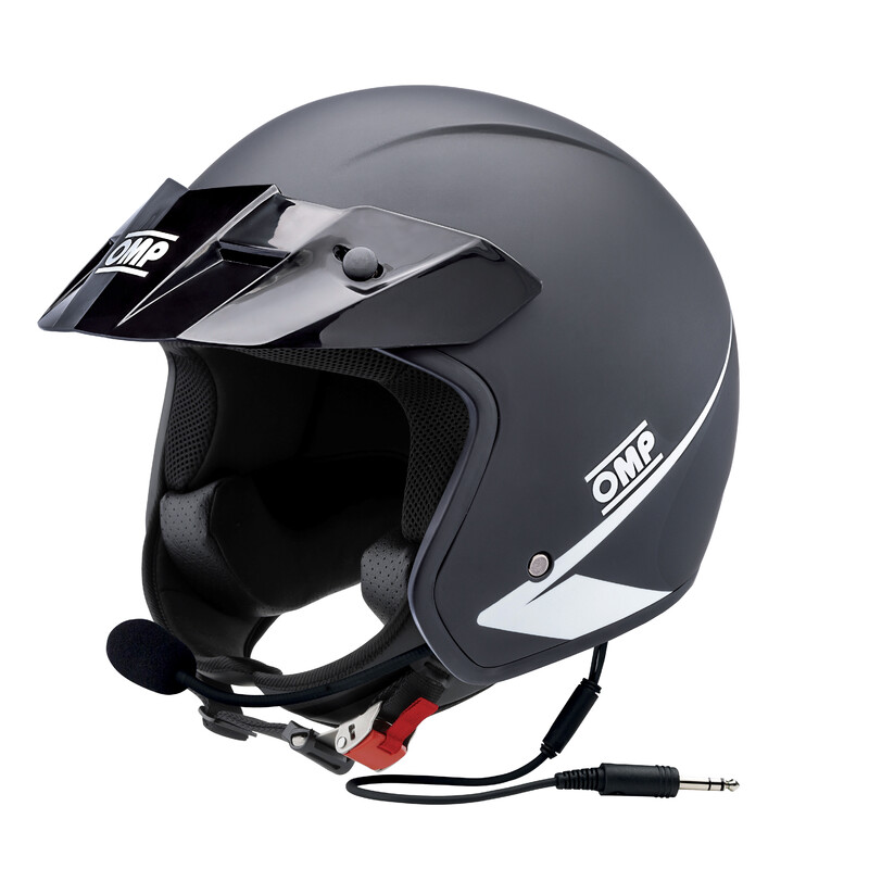 OMP Star-J Intercom Helmet, Matt Black