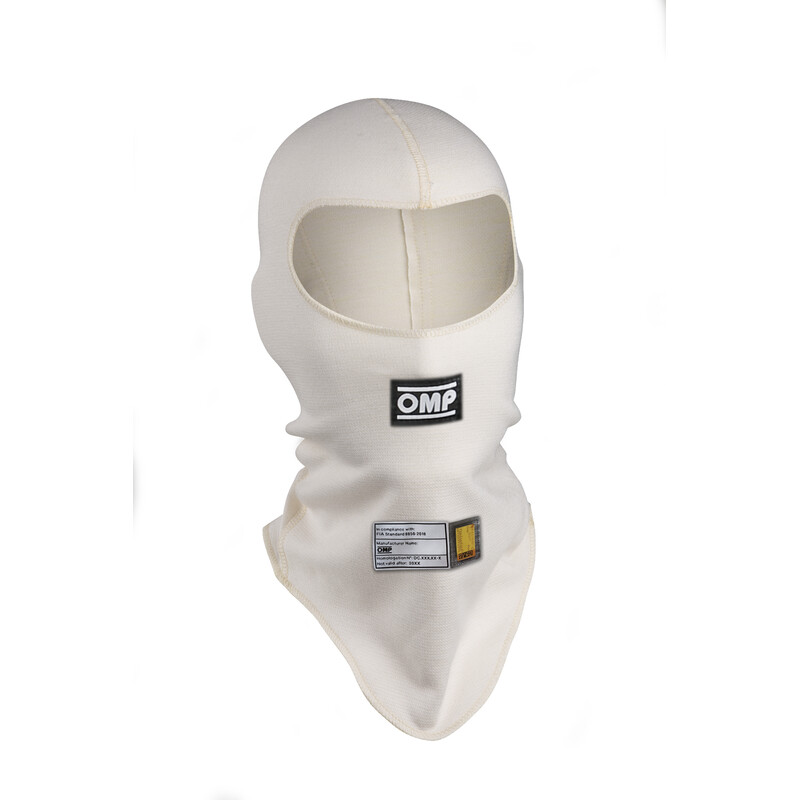 OMP First Balaclava, White (FIA)
