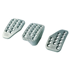 OMP 3 Pro Pedals Set, Sand-Blasted Aluminum