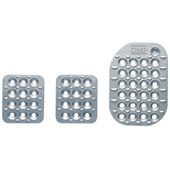 OMP 3 Pedals Set, Sand-Blasted Aluminum