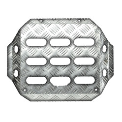 OMP Aluminum Navigator's Footrest Silver