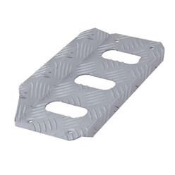 OMP Aluminum Driver's Footrest Silver
