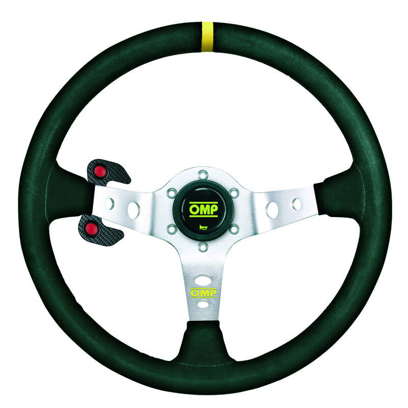 OMP Carbon Fiber Steering Wheel Plate (2 Buttons)