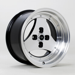 Rota Triad 15x8" 4x100 ET0, Silver & Black