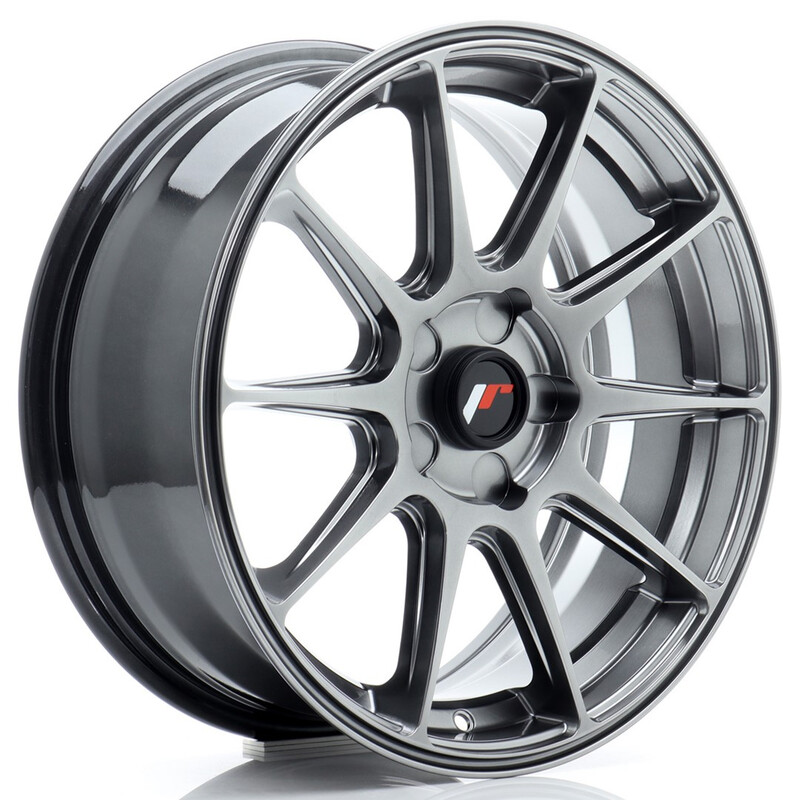 Japan Racing JR-11 17x7" (5 hole custom PCD) ET20-38, Hyper Black