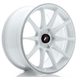 Japan Racing JR-11 18x8.5" (5 hole custom PCD) ET20-40, White