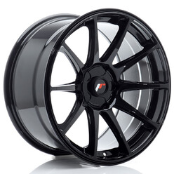 Japan Racing JR-11 Extreme Concave 18x9.5" (5 hole custom PCD) ET20-30, Gloss Black