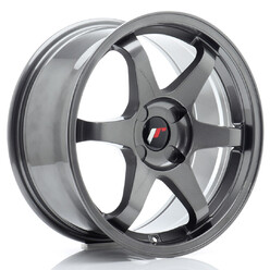 Japan Racing JR-3 17x8" (4 hole custom PCD) ET20-35, Gunmetal