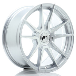 Japan Racing JR-21 Extreme Concave 17x9" (4 & 5 hole custom PCD) ET20-45, Machined Silver