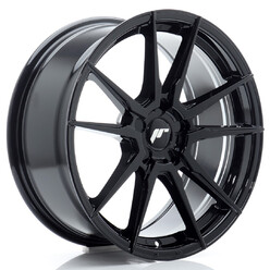 Japan Racing JR-21 18x8" (5 hole custom PCD) ET20-40, Gloss Black