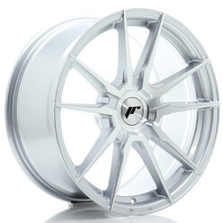 Japan Racing JR-21 18x8" (4 & 5 hole custom PCD) ET20-40, Machined Silver