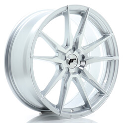 Japan Racing JR-21 19x8.5" (5 hole custom PCD) ET20-45, Machined Silver