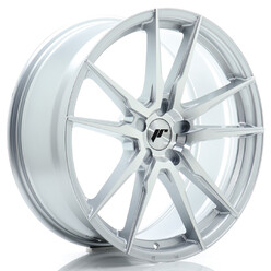 Japan Racing JR-21 20x8.5" (5 hole custom PCD) ET20-45, Machined Silver