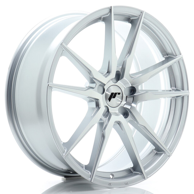 Japan Racing JR-21 20x8.5" (5 hole custom PCD) ET20-45, Machined Silver