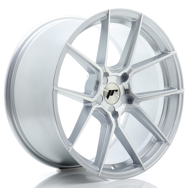 Japan Racing JR-30 Extreme Concave 19x9" (5 hole custom PCD) ET20-40, Machined Silver