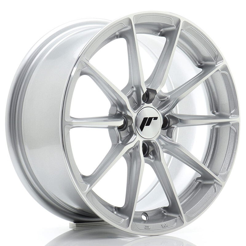 Japan Racing JR-37 15x7" 4x100 ET38, Machined Silver