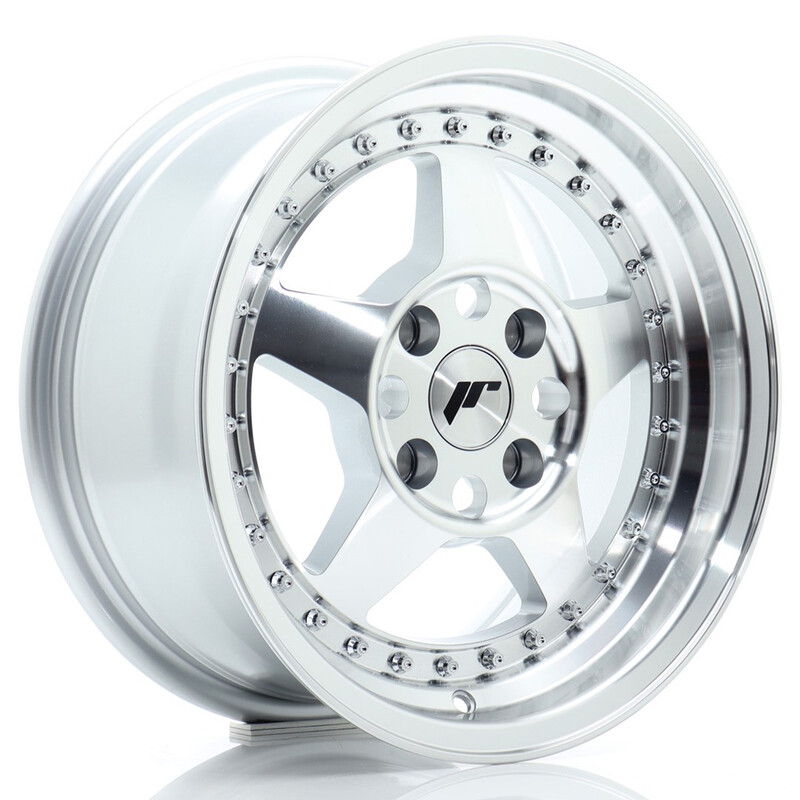 Japan Racing JR-6 15x7" 4x100 ET35, Machined Silver