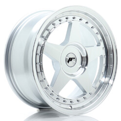 Japan Racing JR-6 17x8" (4 & 5 hole custom PCD) ET20-35, Machined Silver