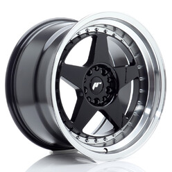 Japan Racing JR-6 18x10.5" 5x114.3/120 ET25, Gloss Black, Machined Lip