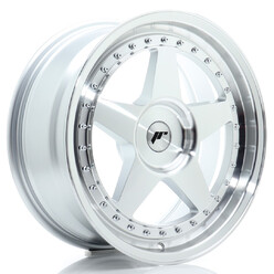 Japan Racing JR-6 18x8" (4 & 5 hole custom PCD) ET20-35, Machined Silver