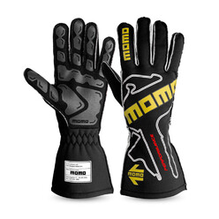 Momo Performance Gloves, Black (FIA)