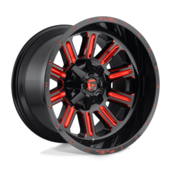 Fuel D621 Hardline 20x10" 5x139.7/150 ET-18, Gloss Black & Red