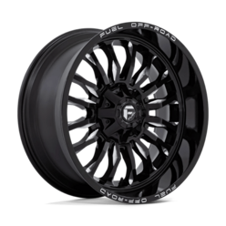 Fuel D795 Arc 22x10" 6x135/139.7 ET-18, Gloss Black Milled