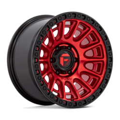 Fuel D834 Cycle 17x9" 5x127 ET-12, Candy Red, Black Ring