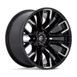 Fuel D849 Rebar 17x9" 6x139.7 ET-12, Gloss Black Milled