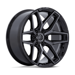 Fuel Flux 22x10" 6x139.7 ET-18, Gloss Black Brushed