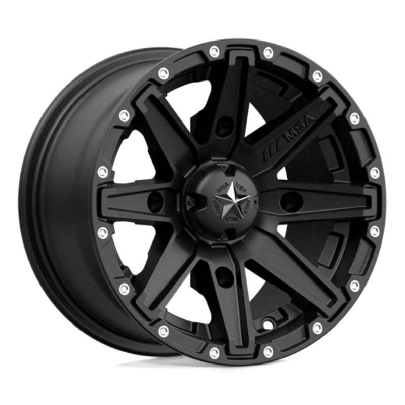 MSA Offroad Wheels M33 Clutch 12x7" 4x137 ET10, Satin Black