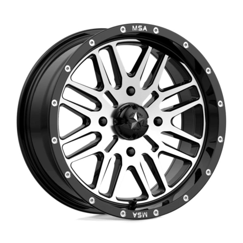 MSA Offroad Wheels M38 Brute 16x7" 4x137 ET10, Gloss Black Machined