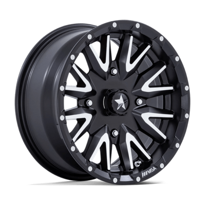 MSA Offroad Wheels M49 Creed 14x7" 4x110 ET10, Flat Black, Machined Lip