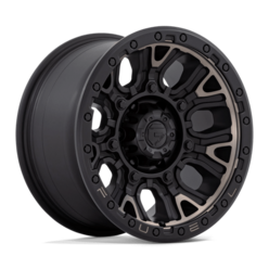 Fuel D824 Traction 17x9" 6x139.7 ET1, Matte Black, Double Dark Tint