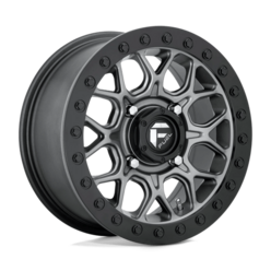 Fuel D919 Tech Beadlock 15x7" 4x156 ET38, Flat Gunmetal, Black Ring