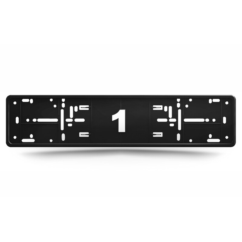 Black License Plate Holders