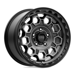 KMC KM545 Trek 17x9" 5x127 ET18, Satin Black, Gray Tint