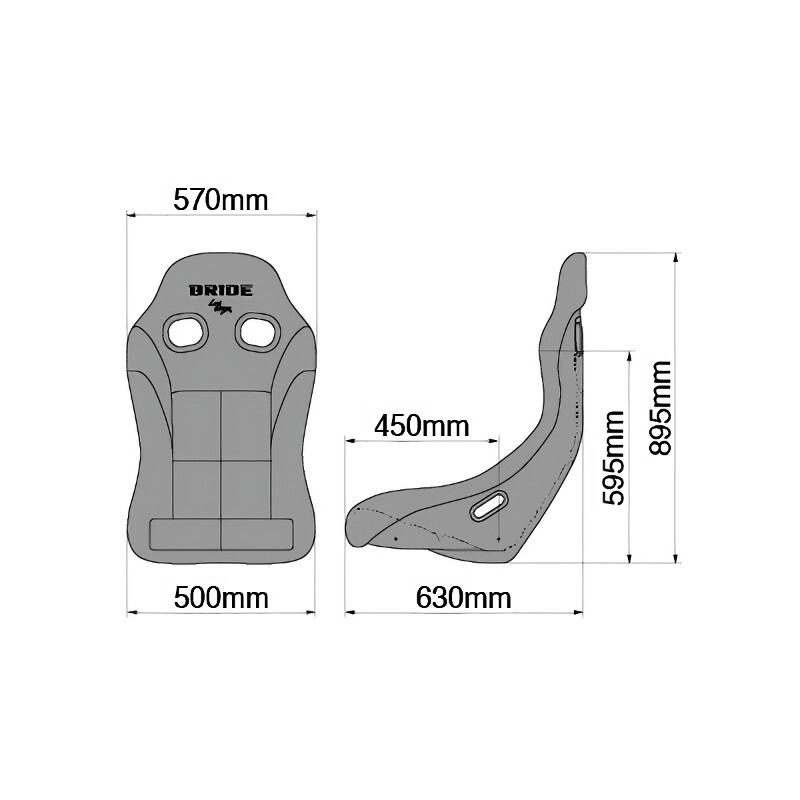 Bride Zieg IV Wide Bucket Seat - Gradation (FIA)