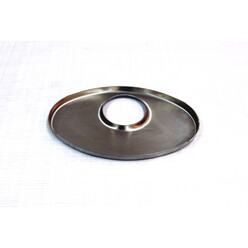 Stainless Oval Endplates 115x185 mm - Off-Center Hole