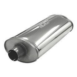Stainless Heavy Oval Exhaust Silencer