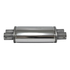 Stainless Duo Oval Exhaust Silencer