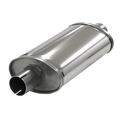 Simons Stainless Small Oval Exhaust Silencer
