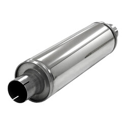 Stainless Slim Round Exhaust Silencer