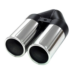 Stainless Twin Rondo Exhaust Tailpipe
