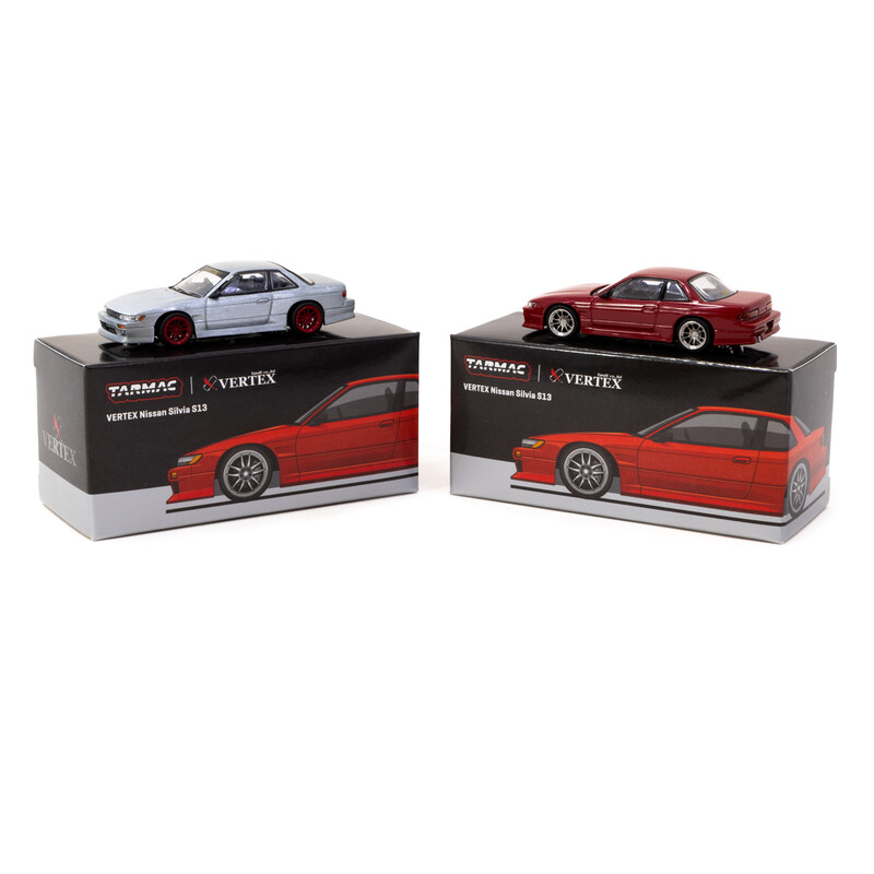 Tarmac Works 1/64 - Nissan Silvia S13 Vertex | Red Metallic