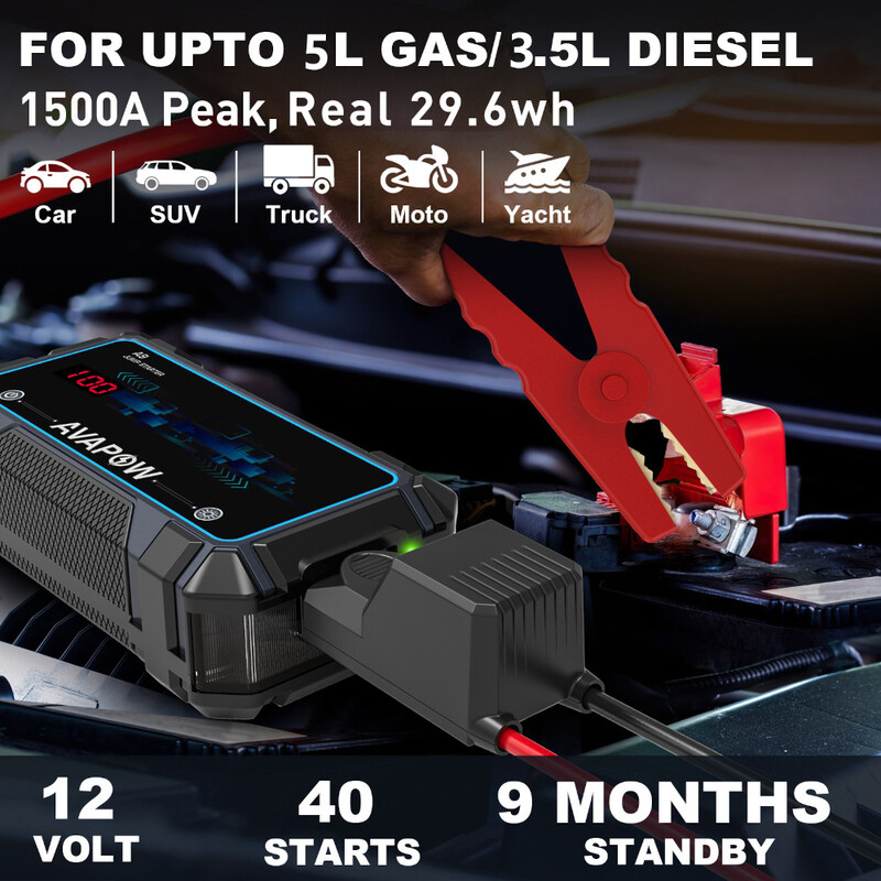 Avapow A9 Battery Jump Starter