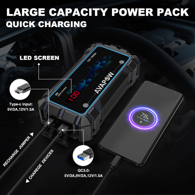 Avapow A9 Battery Jump Starter